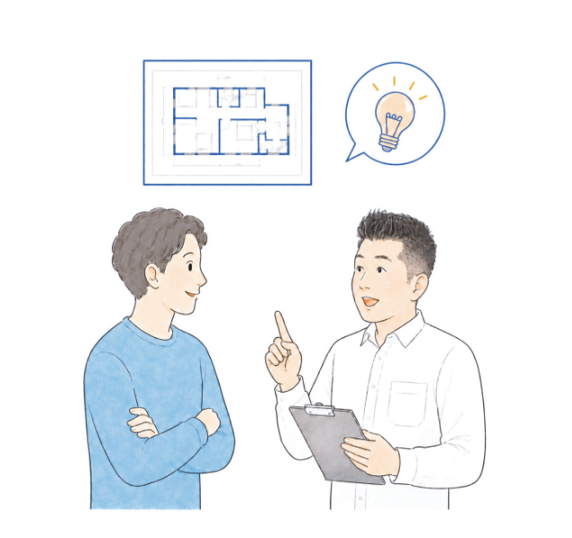 MiuRaのスタッフとお客様イメージイラスト