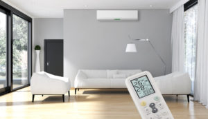 住宅の空調調節のイメージ
